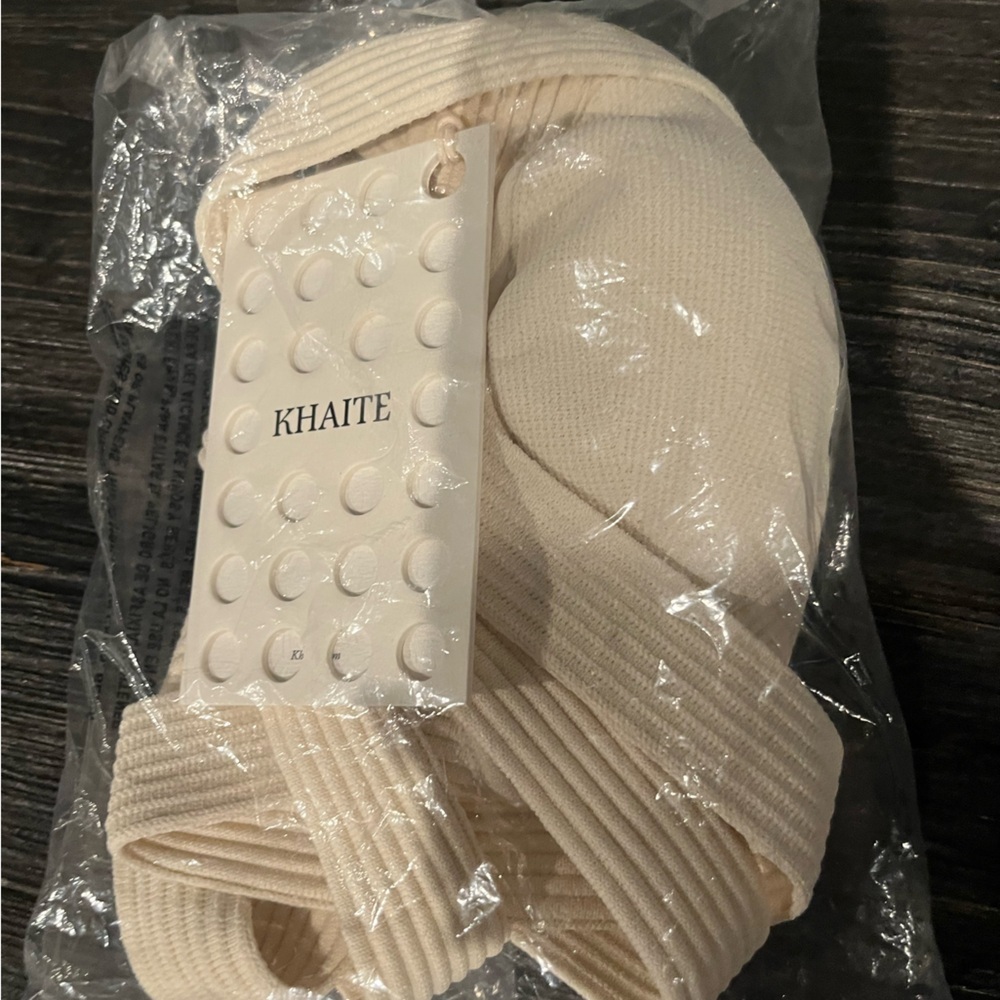 NWT KHAITE Rooke Halter Neck Bralette Top Ivory - Picture 3 of 5